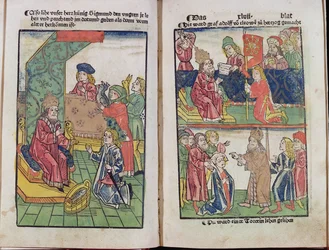 Kaiser Sigismund (1367-1437) von Luxemburg empfängt die Huldigung seiner ungarischen Untertanen, 1483